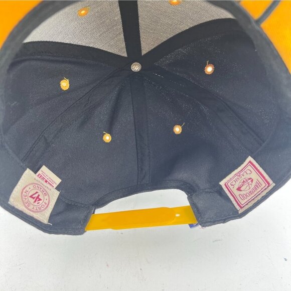 Golden State Warriors "The City" 47 Brand Hardwood Classic Black Snapback Hat - Picture 8 of 10